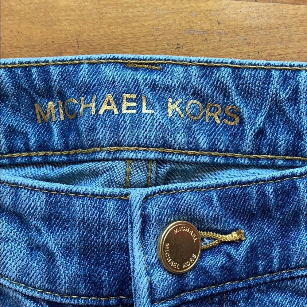 Michael‎ Kors - flower embellished crop jeans, 4 - Picture 9 of 14
